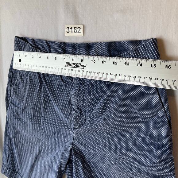 Michael Kors Men Flat Front Khaki Shorts size 30, Blue - Picture 2 of 11